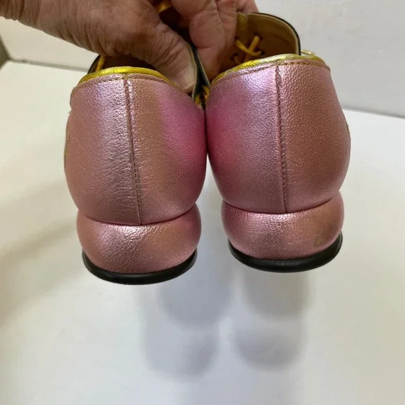 JOHN FLUEVOG DARBY FELLOWSHIP IN PINK WITH TAPESTRY ACCENT - Picture 5 of 10